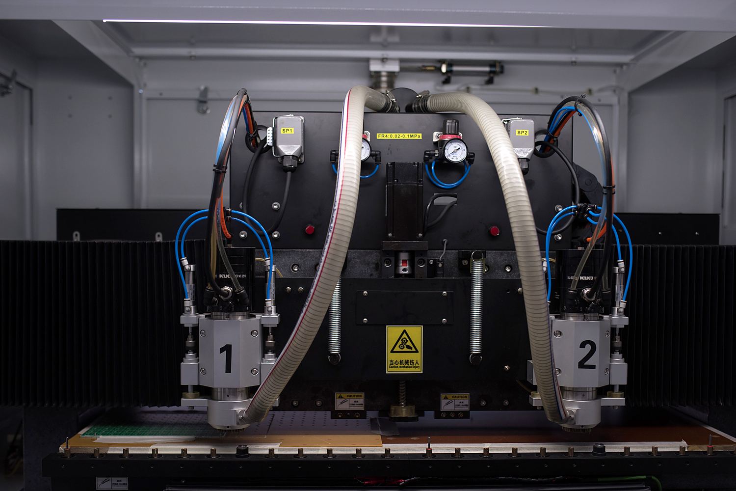 Twin-spindle CNC drilling, Sara Circuits plant, Barwala